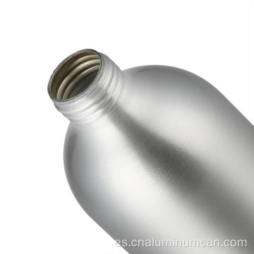 botella de aluminio con tapa de tornillo